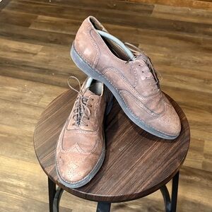 Rockport Men's Brown Leather Wingtip Derby Oxfords